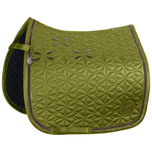 Eskadron Saddle Pad Mattgloss Bow Platinum FW24, Dressage Saddle Pad