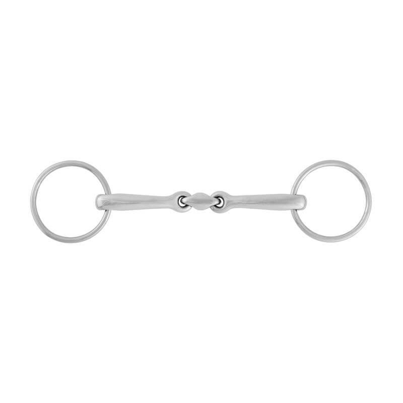 Stübben Steeltec Unterlegtrense Easy Control, doppelt gebrochen, Gebiss