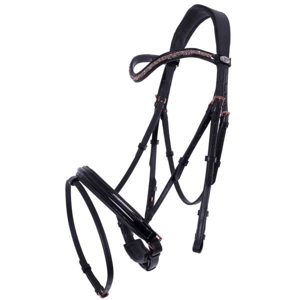 QHP Bridle Amor, Swedish Combined, Patent, with Reins