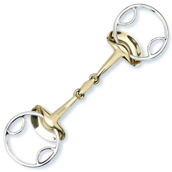 Stübben Steeltec Loose Ring Bit Golden Wings 4-in-1, Double Broken, Bit, Sweet Copper