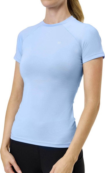 Equestrian Stockholm Shirt Damen Dynamic Base Layer Midsummer Blue, Trainingsshirt, kurzarm