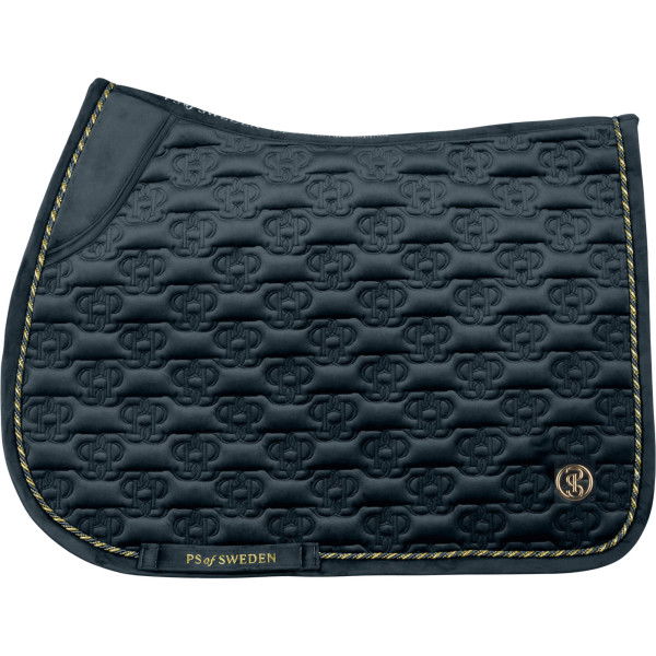 PS of Sweden Saddle Pad Velvet Monogram FW24, Jumping Saddle Pad