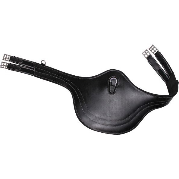 QHP Saddle Girth with Luxury Stitching, Stud Girth, Jumping Girth, Leather
