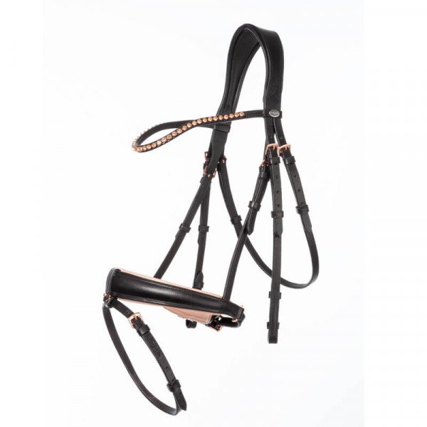 Kavalkade Bridle Rose with Swedish Combined Noseband, incl. Reins