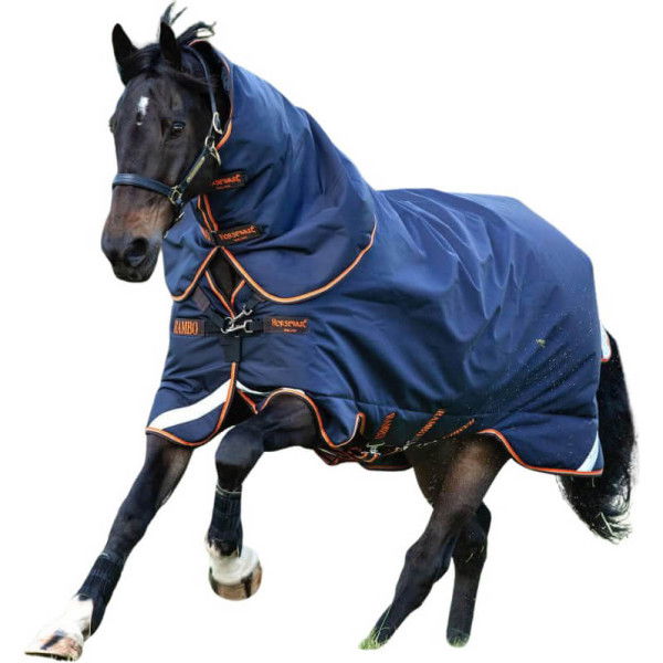 Horseware Outdoordecke Rambo Supreme 1680D Turnout, 50 g, inkl. abnehmbarem Halsteil