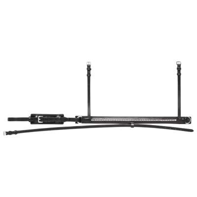 Equiline Wechselnasenriemen, untergelegt, schwedisch, mit Silber Clincher, mit Sperrriemen