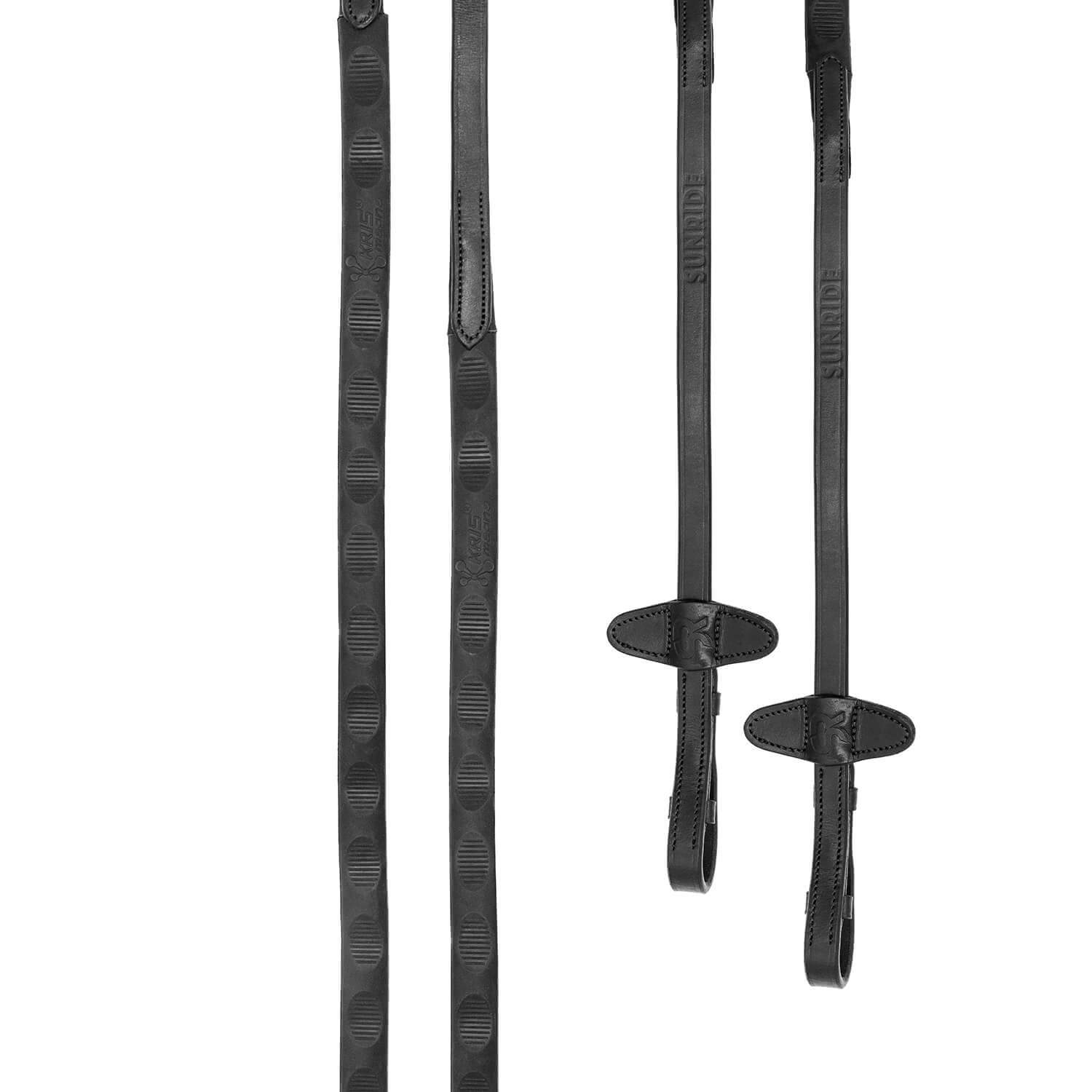 Sunride Zügel Kris Magna, Lederzügel, gummiert, ergonomisch