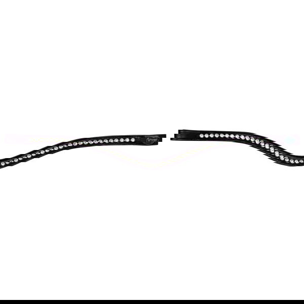Passier Browband with Large Rhinestones, Curved