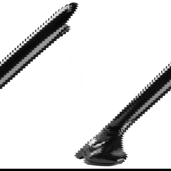 Parlanti Passion Reitstiefel Damen Dressage Boot Lack, mit Logo, Dressurstiefel, Schwarz