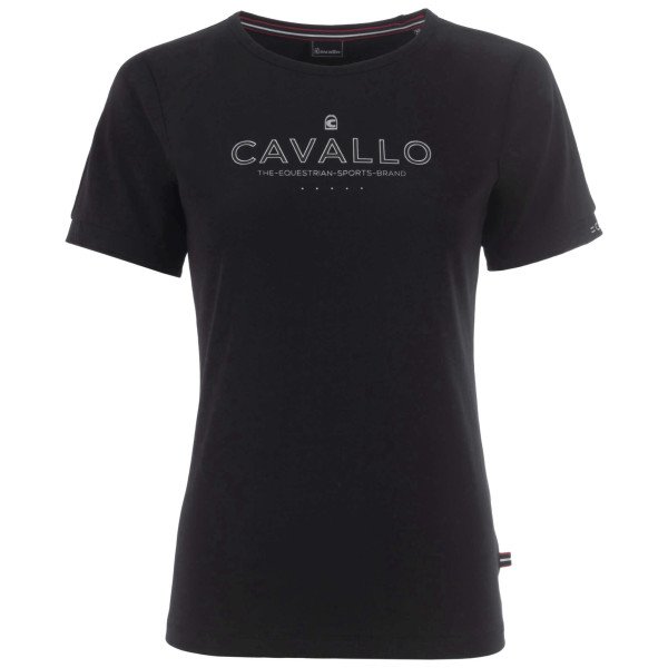 Cavallo T-Shirt Damen Caval Cotton R-Neck FS24, kurzarm