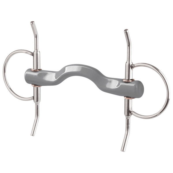 Beris Full Cheek Bit with Konnex Tongue Bow, Straight Bar Bit, 18 mm